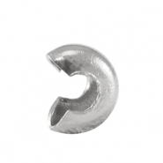 Appr&ecirc;ts en acier Inox Crimp Cover 4mm Argent&eacute;