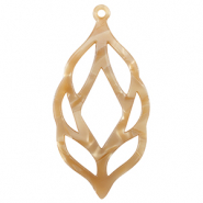 Pendentifs en r&eacute;sine Marron sable