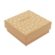 Bo&icirc;te &eacute;crin &agrave; bijoux "for you"&nbsp; Marron