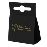 Cartes &agrave; bijoux "with love" Noir