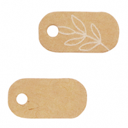 Cartes à bijoux fleurs Marron