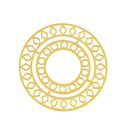 Breloques en acier Inox boh&egrave;mes 30mm Dor&eacute;