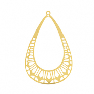 Breloques en acier Inox boh&egrave;mes goutte Dor&eacute;