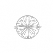 Breloques en acier Inox boh&egrave;mes connecteur 20mm Argent&eacute;