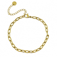 Bracelets en acier Inox Dor&eacute;