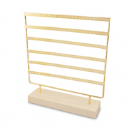Présentoir bijoux pour boucles d'oreilles Natural-doré