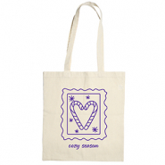 Sacs en coton "Cozy season" Beige &eacute;cru