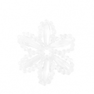 Pendentifs facett&eacute;es fleur Transparent