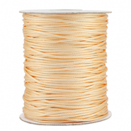 Fil macram&eacute; tress&eacute; 1.5mm Jaune vanille