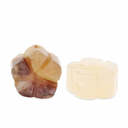 Pierres naturelles perles Agate fleur Multicolore