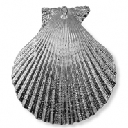 Pendentifs coquillage specials Coquille Saint-Jacques Argent&eacute;
