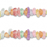 Perles chipstone Quartz Transparent multicolore