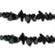 Perles chipstone Noir-anthracite marbre