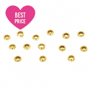 Appr&ecirc;ts en acier inox perles &agrave; &eacute;craser 2.5mm Dor&eacute;