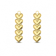 Breloques en acier Inox coeur Doré