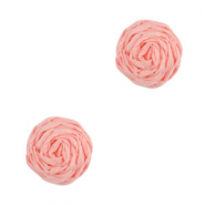 Pendentifs en Raphia 12mm Rose clair