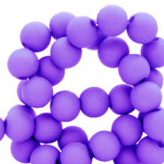 Perles acryliques 6 mm Violet fonc&eacute;