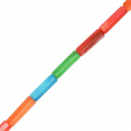 Perles coquillage tube Multicolore