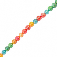 Perles coquillage rond Multicolore