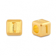 Perles alphabet en métal DQ 1 Doré (sans nickel)