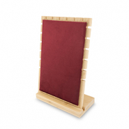 Présentoir bijoux pour colliers Natural-bordeaux