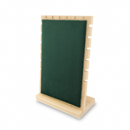 Présentoir bijoux pour colliers Natural-vert fonce