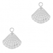 Breloques en acier Inox coquille Argenté