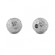 Perles en acier inox 8mm Argenté