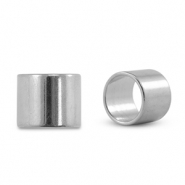 Poussoirs en métal DQ tube Argenté antique (sans nickel)