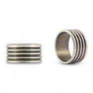 Poussoirs en métal DQ anneau Argenté antique (sans nickel)