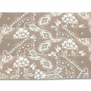 Lot de 4 bandanas Taupe marron-blanc