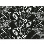 Lot de 4 bandanas Noir-blanc
