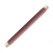 Présentoir bijoux coussin velours pour bagues Violet mauve-doré