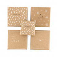 Bo&icirc;tes &eacute;crin &agrave; bijoux mix Marron