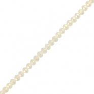 Perles à facettes 6x4mm disque Heishi Transparent