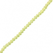 Perles &agrave; facettes 4x3mm disque Heishi Vert clair