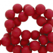 Perles acryliques 8 mm Rouge