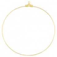 Supports boucles d'oreilles créoles 60mm en métal DQ doré (sans nickel)