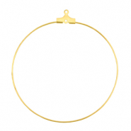 Supports boucles d'oreilles créoles 50mm en métal DQ Doré (sans nickel)