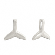 Breloques en m&eacute;tal DQ queue de baleine Argent&eacute; antique (sans nickel)