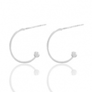 Appr&ecirc;ts en m&eacute;tal DQ cr&eacute;oles 16mm Argent&eacute; antique (sans nickel)