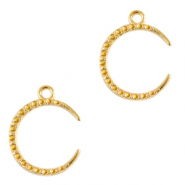 Breloques en métal DQ lune Doré (sans nickel)