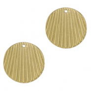 Breloques en métal DQ 21mm Doré (sans nickel)