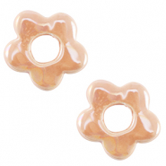 Perles en céramique DQ grecque fleur Rose blush