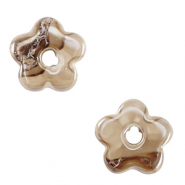 Perles en céramique DQ grecque fleur Greige