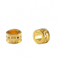Perles en métal DQ tubes Doré (sans nickel)