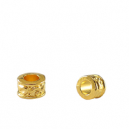 Perles en métal DQ tubes Doré (sans nickel)
