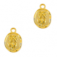 Breloques en m&eacute;tal DQ rose Dor&eacute; (sans nickel)