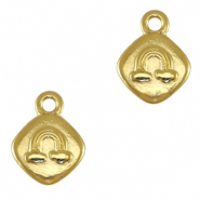 Breloques en métal DQ arc-en-ciel Doré (sans nickel)