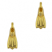 Breloques en métal DQ palme Doré (sans nickel)